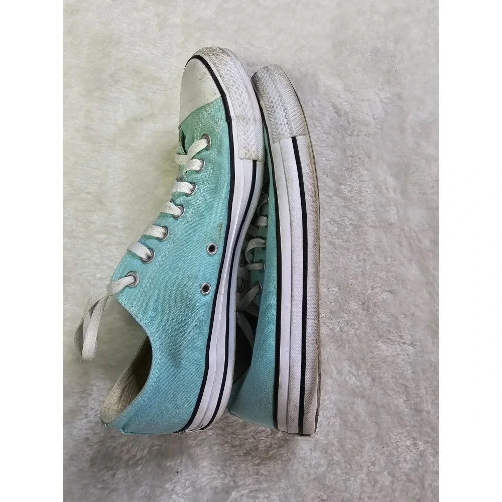 Converse All Star Mens Size 10 Mint Green Canvas‎ Sneakers - Picture 8 of 12